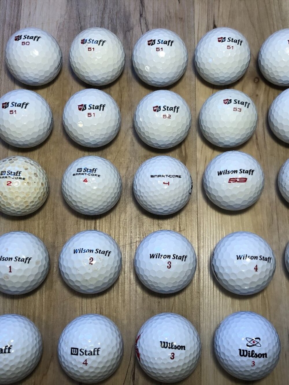 26 Wilson Staff Golf Balls Fifty Elite Duo Smart-Core Luxe D25 Used Lot